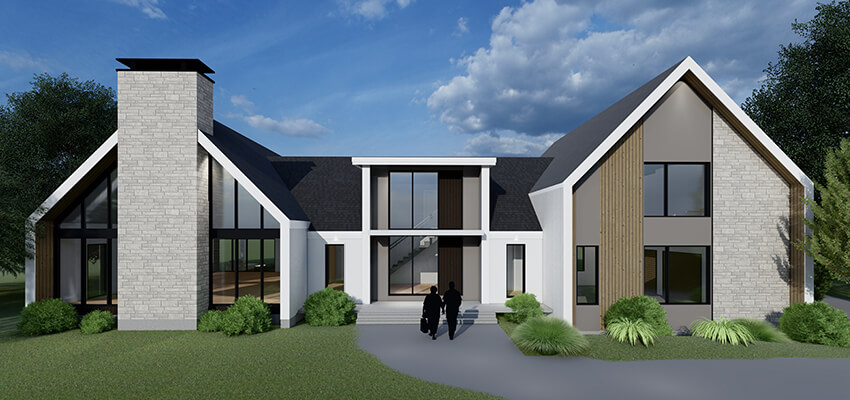 Modern Residential Rendering Front