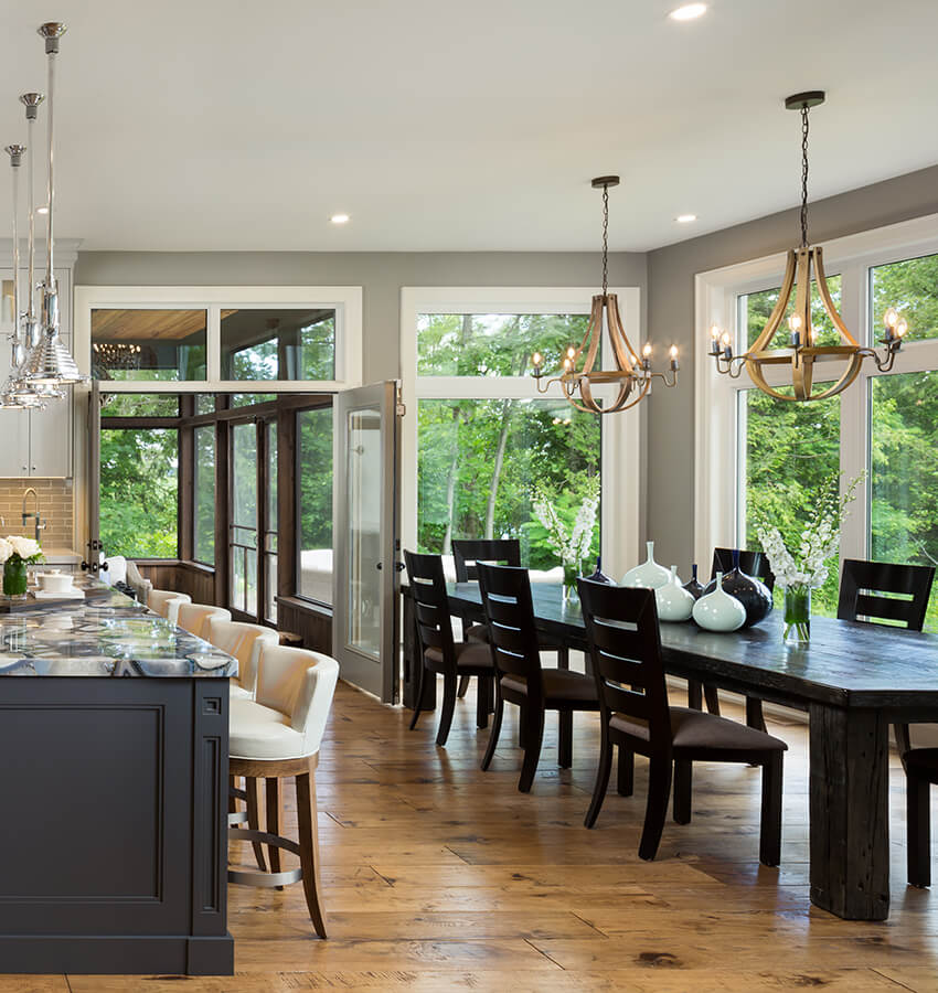 Dining Room Barn Table and Chairs