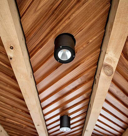 Timber Frame Ceiling Light Fixture