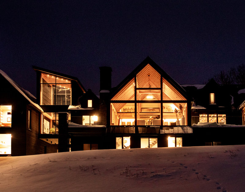 Modern Timber Frame Home Exterior