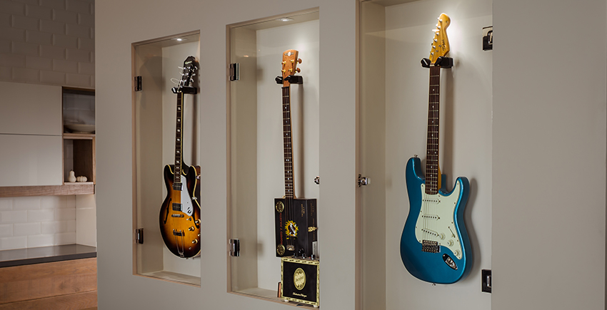 Glass Guitar Display Case