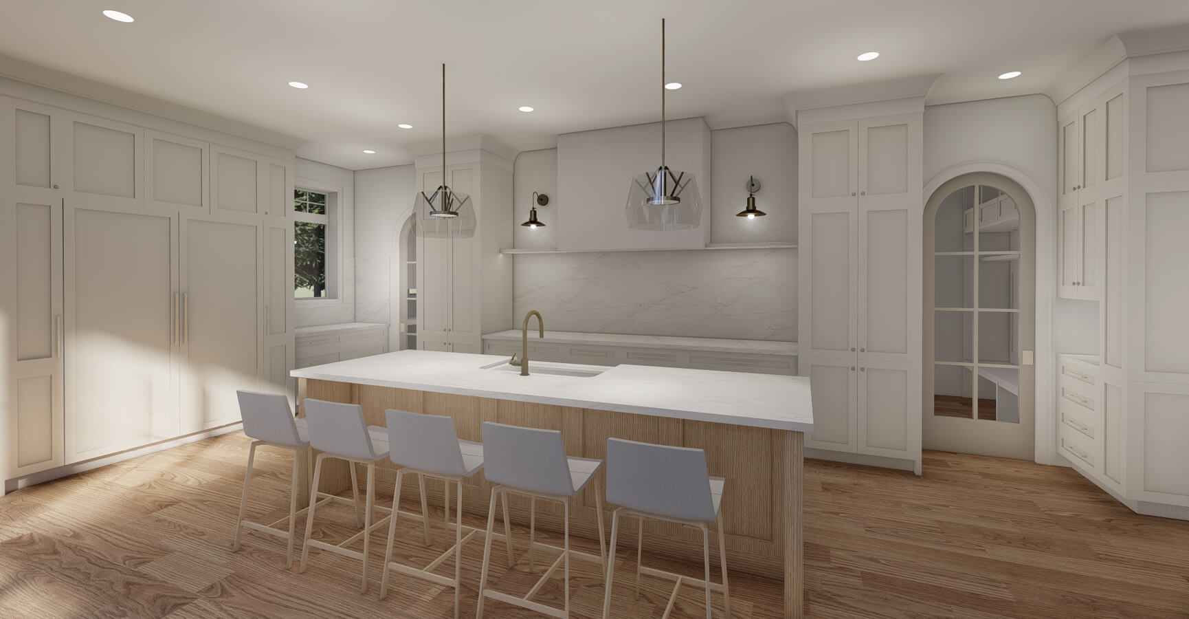 Interior Modern Kitchen Rendering