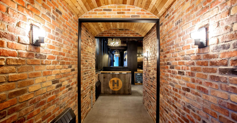 Restaurant Front Entrance and Reception Desk Design