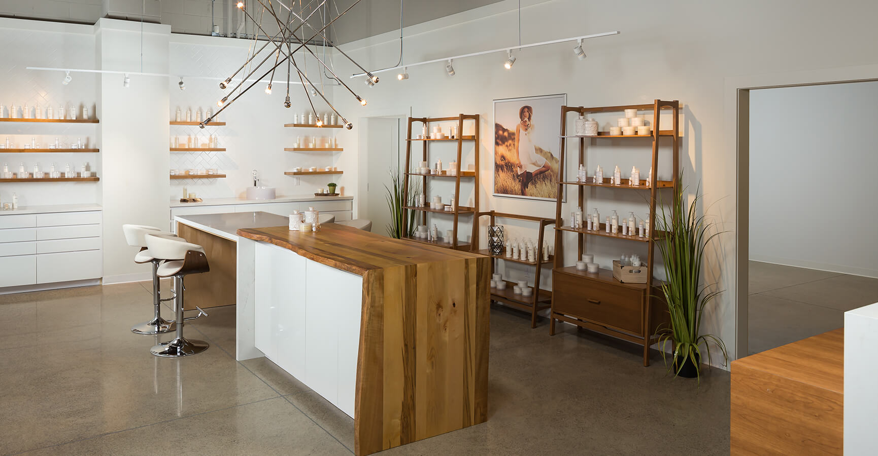 Beauty Spa Retail Desk & Sink
