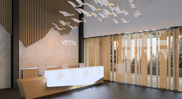 Spa Reception Desk and Front Entrance Design