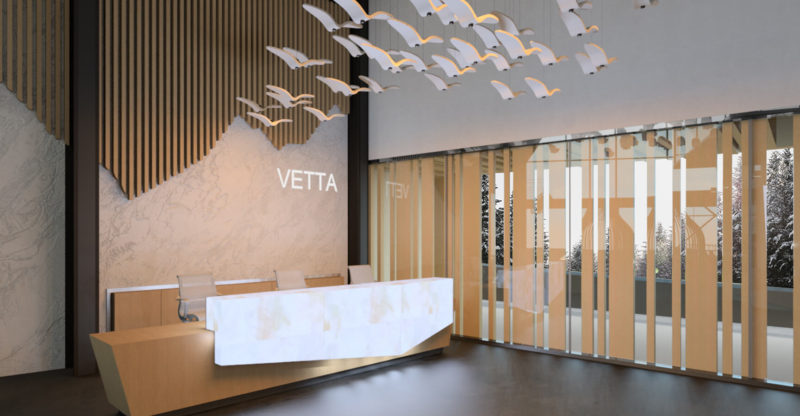 Spa Reception Desk and Front Entrance Design