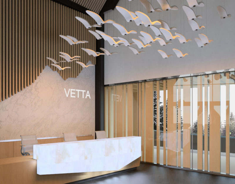 Spa Reception Desk and Front Entrance Design