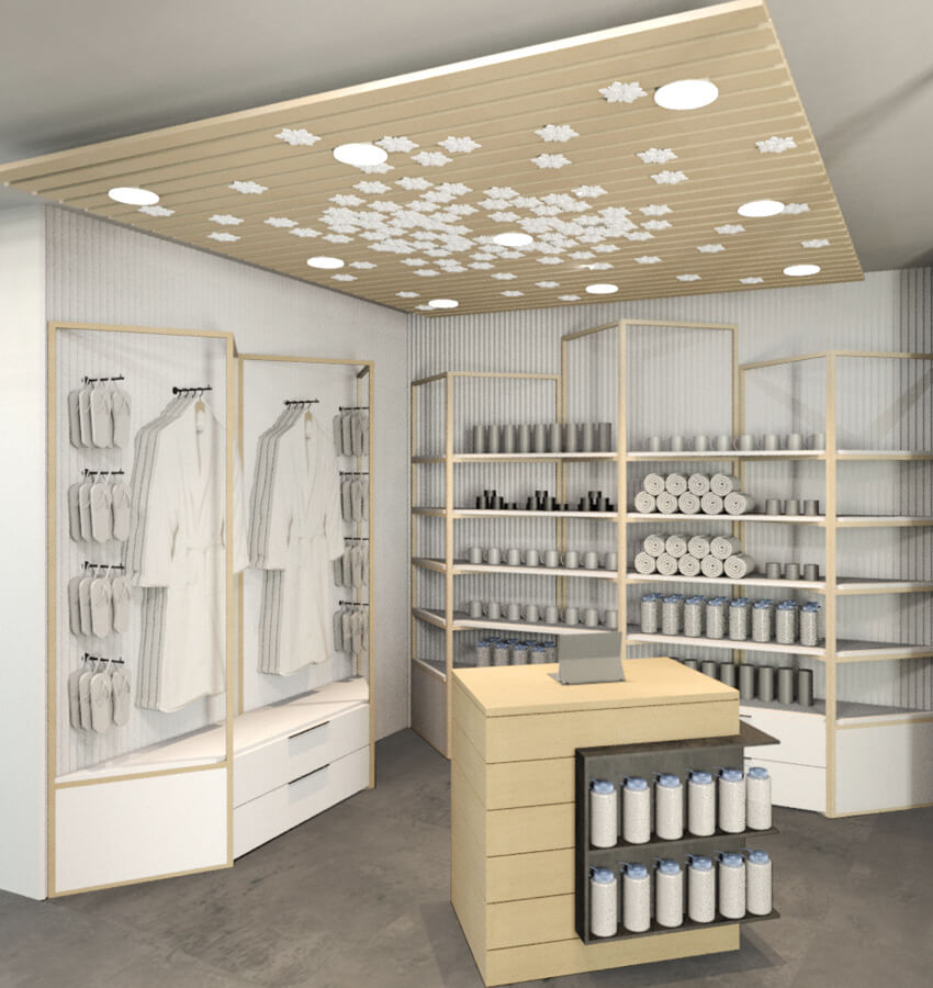 Spa Retail Store Interior Design