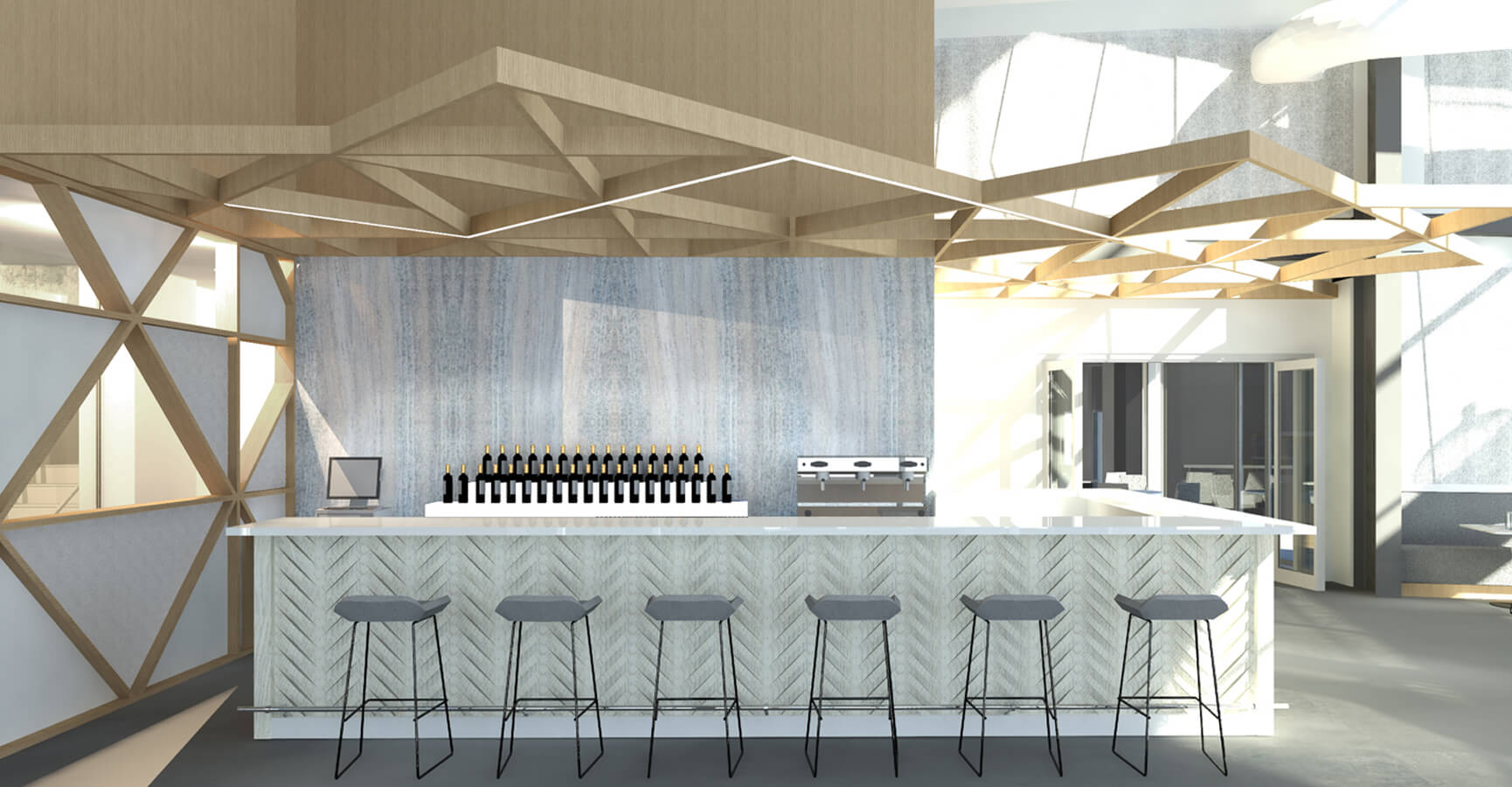 Spa Bar Design & Bar Stools